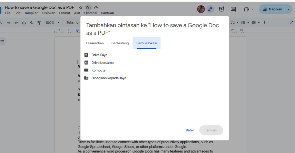 Send back PDF to Google Drive