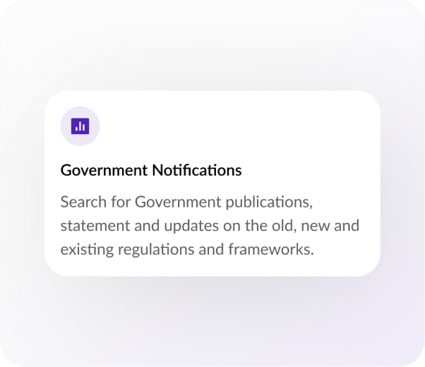 Goverment Notifications