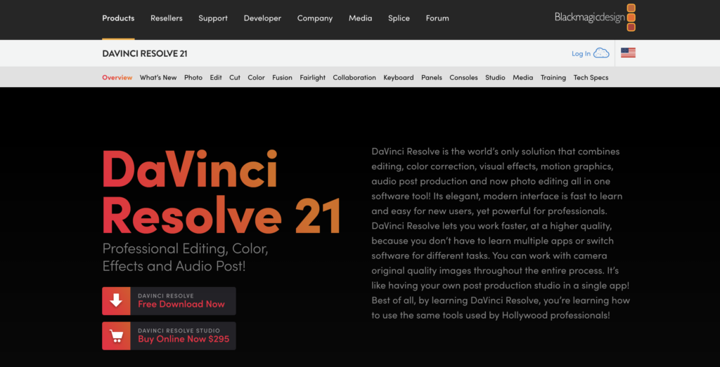 DaVinci resolve