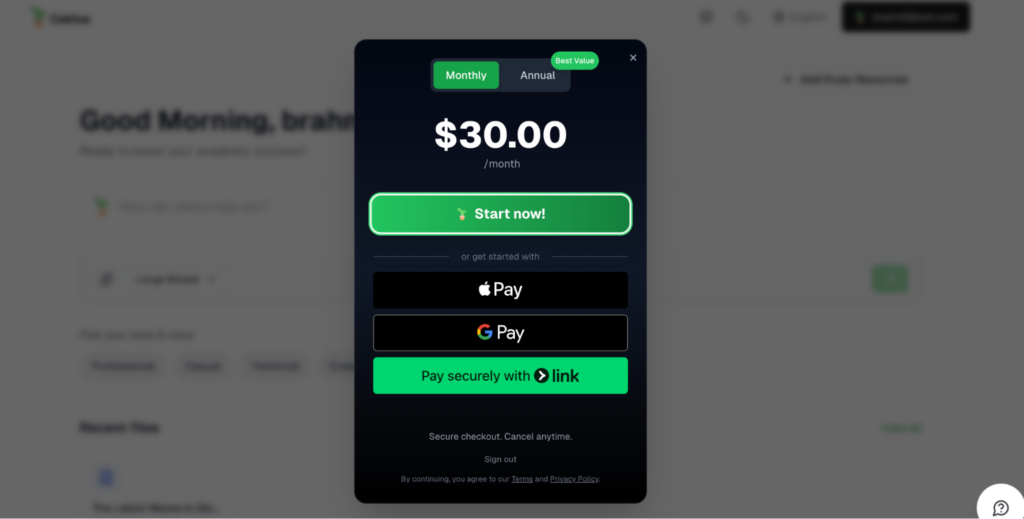 How to Cancel Cactus AI Subscription