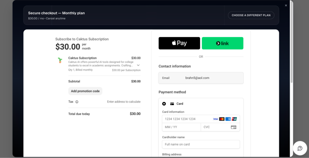 How to Cancel Cactus AI Subscription